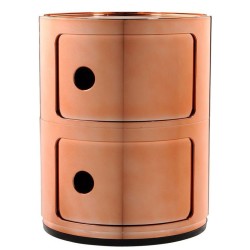 Meuble de rangement Componibili 2 tiroirs m?tallis? - KARTELL - oralto-shop.com