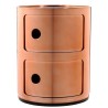 Meuble de rangement Componibili 2 tiroirs m?tallis? - KARTELL - oralto-shop.com