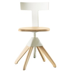 Chaise pivotante Tuffy / Bois & plastique - Hauteur réglable - MAGIS - oralto-shop.com