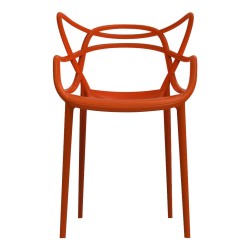 Fauteuil Masters KARTELL rouge orangé - Oralto Design