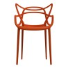 Fauteuil Masters KARTELL rouge orangé - Oralto Design