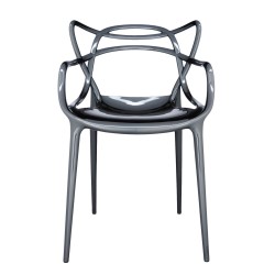 Fauteuil Masters KARTEL métallisé titane - Oralto Design