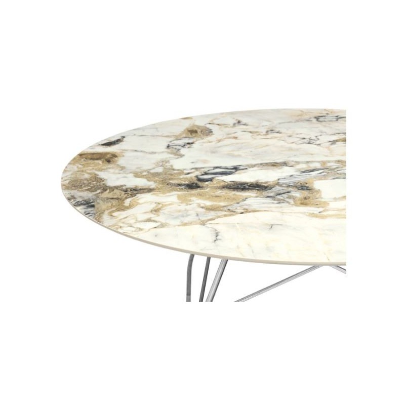 Table Glossy ronde  ? 130 cm - KARTELL - oralto-shop.com