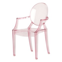 Fauteuil pour enfants Loulou Ghost rose - KARTELL - oralto-shop.com