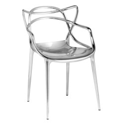 Fauteuil Masters KARTEL métallisé chromé - Oralto Design