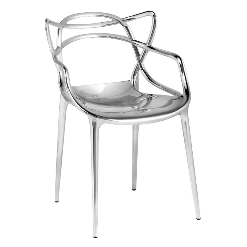 Fauteuil Masters KARTEL métallisé chromé - Oralto Design