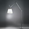 Lampadaire Tolomeo Mega Satin Gris - ARTEMIDE - oralto-shop.com