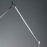 Lampadaire Tolomeo Mega Satin Gris - ARTEMIDE - oralto-shop.com