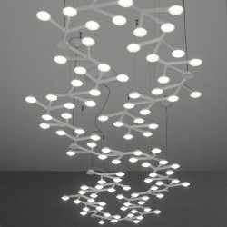 Suspension LED NET / Lin?aire - L 125 cm - ARTEMIDE - oralto-shop.com