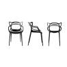 Fauteuils Masters KARTELL noirs - oralto-shop.com