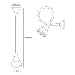 Applique/Plafonnier Pipe LED - ARTEMIDE - oralto-shop.com