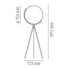 Lampadaire Superloon LED / H 197 cm - Orientable - Flos - oralto-shop.com