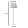 Lampadaire K Tribe F2 / H 162 cm - Flos - oralto-shop.com