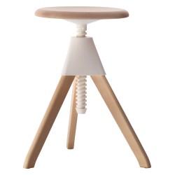 Tabouret Jerry / H 50 - 66 cm - Bois & plastique - Magis - oralto-shop.com