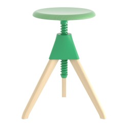 Tabouret Jerry / H 50 - 66 cm - Bois & plastique - Magis - oralto-shop.com