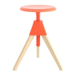 Tabouret Jerry / H 50 - 66 cm - Bois & plastique - Magis - oralto-shop.com