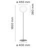 Lampadaire Glo-Ball F3 - Flos - oralto-shop.com