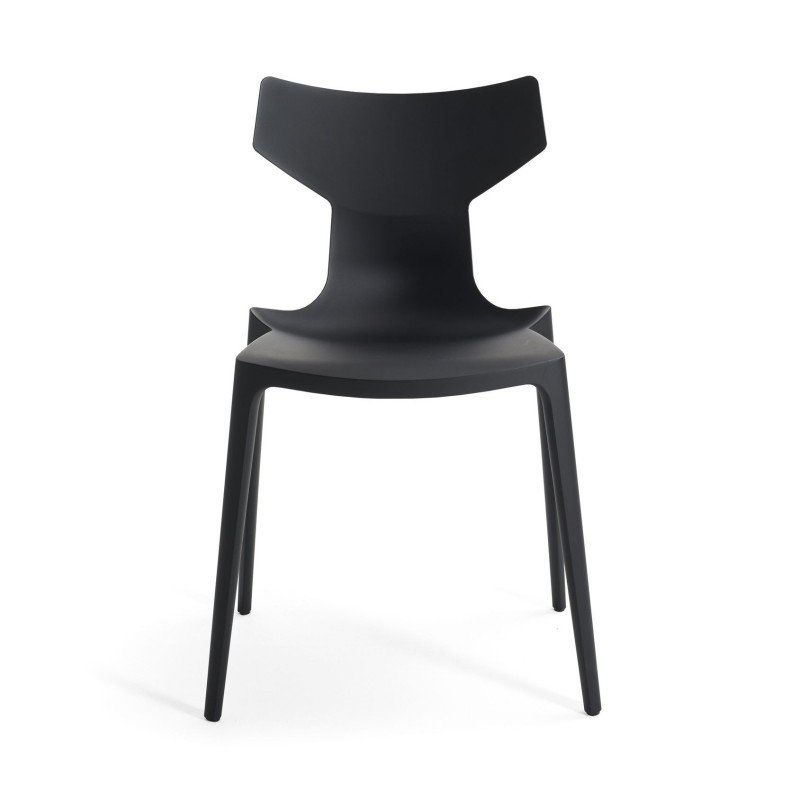 Chaise empilable Re-Chair noire - Kartell - oralto-shop.com