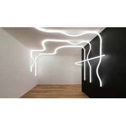 Lampe La linea LED / Tube flexible silicone - Kartell - oralto-shop.com