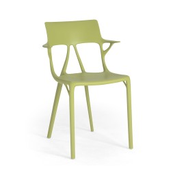 Fauteuil empilable A.I vert sauge - KARTELL - oralto-shop.com