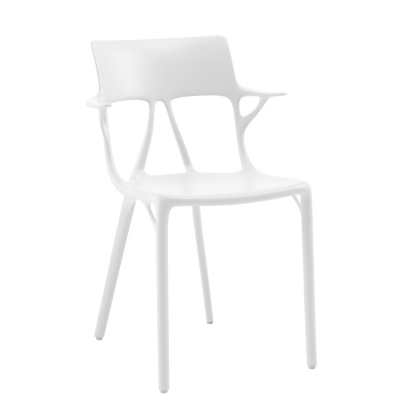 Fauteuil empilable A.I blanc - KARTELL - oralto-shop.com