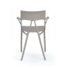 Fauteuil empilable A.I gris - KARTELL - oralto-shop.com