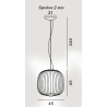 Suspension Spokes 2 Midi - FOSCARINI - oralto-shop.com