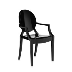 Fauteuil pour enfants Loulou Ghost noir - KARTELL - oralto-shop.com