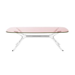 Table basse Blast rectangulaire rose 130 x 80 cm - KARTELL - oralto-shop.com