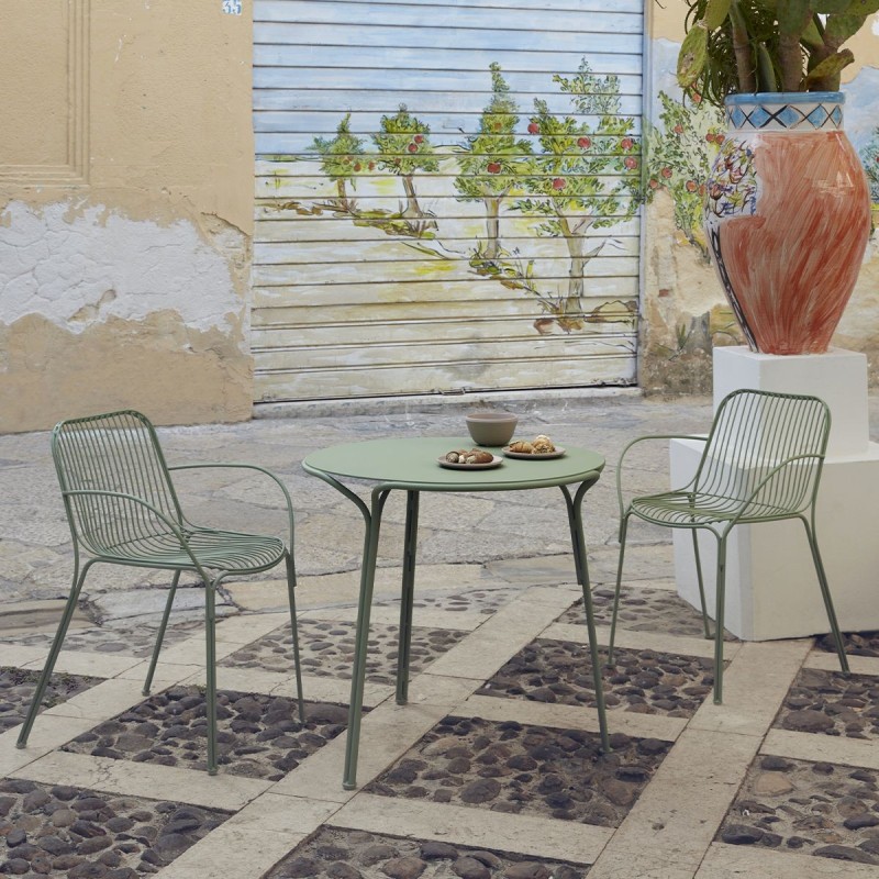 Ensemble Hiray vert sur une terrasse - KARTELL - oralto-shop.com