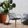 Fauteuil bas Hiray gris avec son coussin - KARTELL - oralto-shop.com